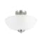 Globe Electric Globe Electric Hudson 8.25 in. H X 13 in. W X 13 in. L Brushed Nickel Ceiling Light 63357 - alternate 1